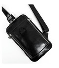 Сумка нагрудна, слінг, рюкзак на одне плече - Kim - чорна Time Resistance 5221701 фото, картинка, изображение