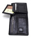 Чоловічий шкіряний портмоне чорний глянсовий Grande Pelle 508610 картинка, зображення, фото