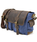 Чоловіча сумка через плече з канвасу та шкіри RKc-6690-4lx TARWA картинка, зображення, фото
