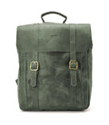 Сумка рюкзак для ноутбука з кінської шкіри TARWA RE-3420-3md зелена фото, картинка, изображение