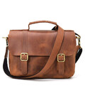 Чоловіча сумка-портфель на плече з ручкою TARWA RB-6008-3md коньячна фото, картинка, изображение