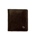Чоловічий шкіряний портмоне біфолд з монетницею Grande Pelle 528620 коричневий картинка, зображення, фото