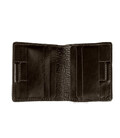 Чоловічий шкіряний портмоне біфолд з монетницею Grande Pelle 528620 коричневий картинка, зображення, фото