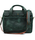 Чоловіча сумка-портфель із натуральної шкіри зелена RE-1812-4lx TARWA фото, картинка, изображение
