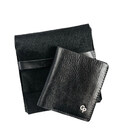 Чоловічий шкіряний портмоне біфолд з монетницею Grande Pelle 528610 чорний фото, картинка, изображение