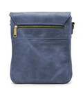 Чоловіча сумка через плече RK-0022-4lx TARWA на 2 відділення шкіра синя фото, картинка, изображение