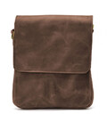 Чоловіча сумка через плече RC-0022-4lx TARWA на 2 відділення шкіра коричнева фото, картинка, изображение