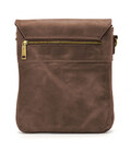 Чоловіча сумка через плече RC-0022-4lx TARWA на 2 відділення шкіра коричнева фото, картинка, изображение