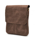 Чоловіча сумка через плече RC-0022-4lx TARWA на 2 відділення шкіра коричнева фото, картинка, изображение