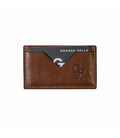 Кардхолдер Grande Pelle 300623 теракотова шкіра гладка фото, картинка, изображение