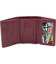 Жіночий шкіряний гаманець невеликий Grande Pelle 503661 бордовий картинка, зображення, фото