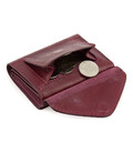 Жіночий шкіряний гаманець невеликий Grande Pelle 503661 бордовий картинка, зображення, фото