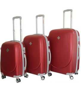 Набор Чемоданов Bonro Smile Double Wheels бордовый фото, картинка, изображение