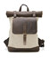 Ролл-ап рюкзак зі шкіри та канвас TARWA RCj-5191-3md слонова кістка картинка, зображення, фото