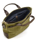 Чоловіча сумка з канвас та кінської шкіри TARWA RHc-3990-3md хаккі фото, картинка, изображение