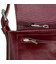 Жіноча сумка Grande Pelle 270х180х70 мм глянцева шкіра вишня фото, картинка, изображение