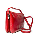 Жіночий клатч з ремінцем на плече, червоний картинка, зображення, фото