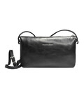 Жіночий клатч з ремінцем на плече, чорний Grande Pelle 70561001 фото, картинка, изображение