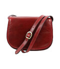 Шкіряна сумка кросбоді жіноча Time Resistance 5233301 "Moonfleet" червона фото, картинка, изображение