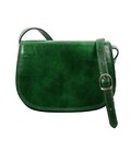 Шкіряна сумка через плече жіноча Time Resistance - Moonfleet - зелена 5218301 фото, картинка, изображение
