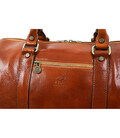 Невелика шкіряна дорожня сумка - The Ambassadors - коньячна Time Resistance 5229601 фото, картинка, изображение