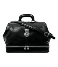 Шкіряний саквояж із замком Time Resistance - Northern Lights - чорний 5216101 фото, картинка, изображение