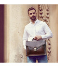 Великий шкіряний портфель - The Magus - коричневий 5192701 Time Resistance фото, картинка, изображение