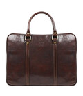 Шкіряна сумка для ноутбука - Hobbit - коричневий Time Resistance 5196101 фото, картинка, изображение