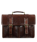 Шкіряний портфель італійський чоловічий - The Time Machine - коричневий Time Resitance 5209101 фото, картинка, изображение