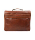 Шкіряний портфель італійський чоловічий - The Time Machine - коньячний Time Resitance 5231001 фото, картинка, изображение