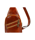 Шкіряна сумка-слінг - Catch-22 - коньячна Time Resistance 5231201 фото, картинка, изображение