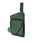 Шкіряний слінг рюкзак на одне плече TARWA RE-232-3md зелений фото, картинка, изображение