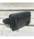 Поясна шкіряна сумка Hill Burry HB15095A чорна фото, картинка, изображение