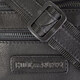 Поясна шкіряна сумка чорна Hill Burry HB3108A фото