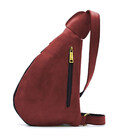 Червона сумка рюкзак слінг шкіряна на одне плече RR-3026-3md TARWA 1 фото, картинка, изображение