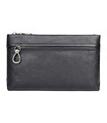 Шкіряний клатч для чоловіків JDC010A чорний з петлею та передньою кишенею картинка, зображення, фото
