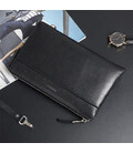 Шкіряний клатч для чоловіків JDC020A чорний з петлею на руку картинка, зображення, фото