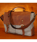 Чоловіча сумка-портфель з канвасу та шкіри RBcs-3960-3md TARWA фото, картинка, изображение