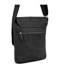 Чоловіча сумка через плече TARWA RA-1301-3md чорна фото, картинка, изображение