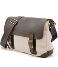 Чоловіча сумка через плече шкіра та канвас парусина RGj-6002-3md TARWA фото, картинка, изображение