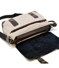Чоловіча сумка через плече шкіра та канвас парусина RGj-6002-3md TARWA фото, картинка, изображение