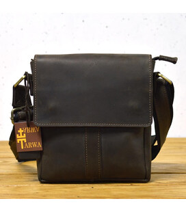 Шкіряна чоловіча сумка через плече коричнева TARWA RC-5447-4sa фото, картинка, изображение