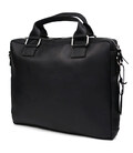 Чоловіча шкіряна сумка А4 чорна для макбука 13" з ручками TARWA RA-7427-4sa фото, картинка, изображение