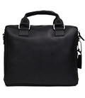 Чоловіча шкіряна сумка А4 чорна для макбука 13" з ручками TARWA RA-7427-4sa фото, картинка, изображение