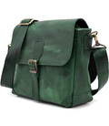 Сумка-планшет через плече зелена шкіряна RE-1309-3md TARWA фото, картинка, изображение