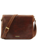 Чоловічий шкіряний месенджер Tuscany Leather Messenger Double TL90475 картинка, зображення, фото