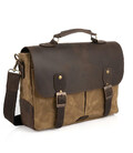 Чоловіча сумка-портфель водостійкий канвас та шкіра RSw-3960-3md TARWA фото, картинка, изображение