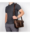 Сумка месенджер листоноша з клапаном на плече John McDee 1062R фото, картинка, изображение