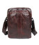 Чоловічі шкіряні сумки месенджер на плече коричнева John McDee 1054X фото, картинка, изображение