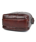 Чоловічі шкіряні сумки месенджер на плече коричнева John McDee 1054X фото, картинка, изображение